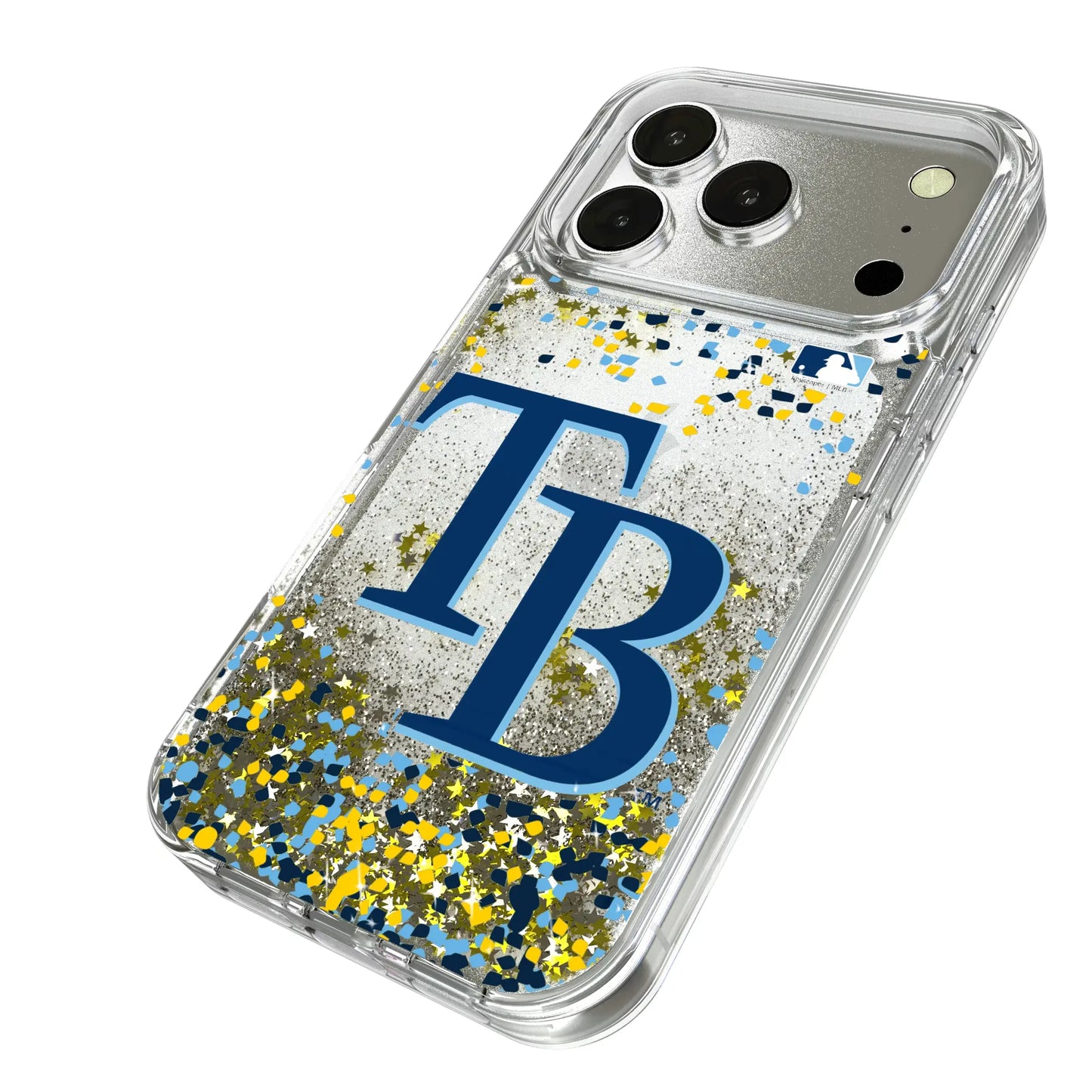 Tampa Bay Rays Confetti Glitter Phone Case for Apple iPhone