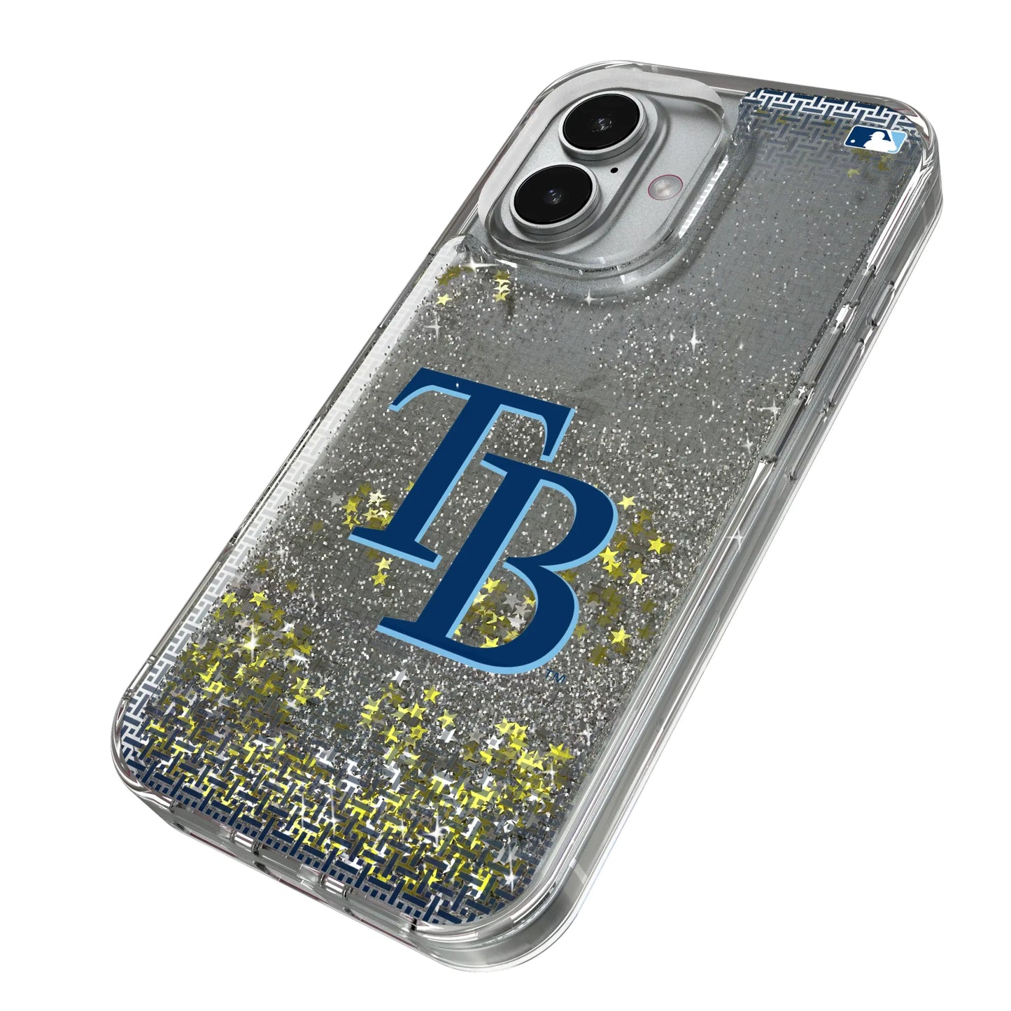 Tampa Bay Rays Linen Glitter Phone Case for Apple iPhone