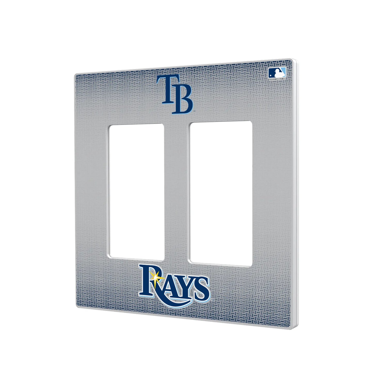 Tampa Bay Rays Linen Hidden-Screw Light Switch Plate