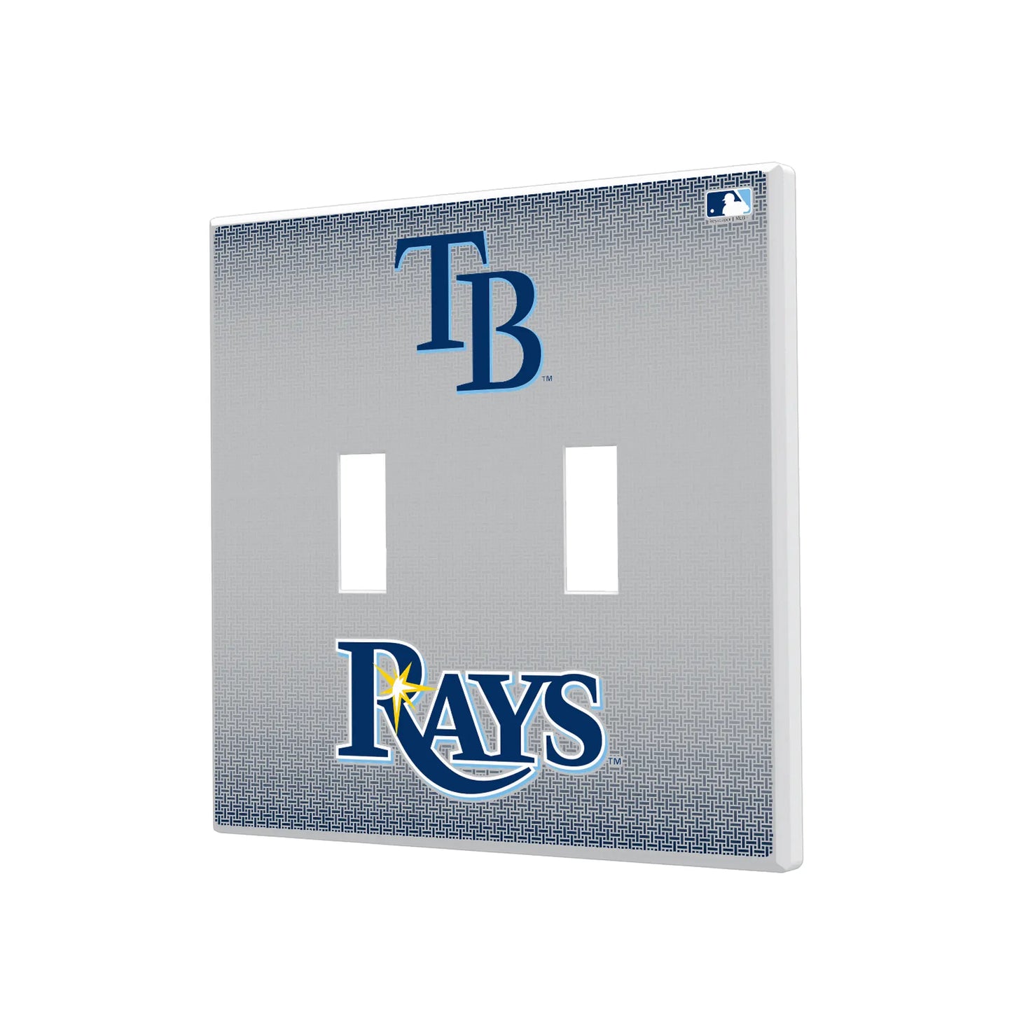 Tampa Bay Rays Linen Hidden-Screw Light Switch Plate