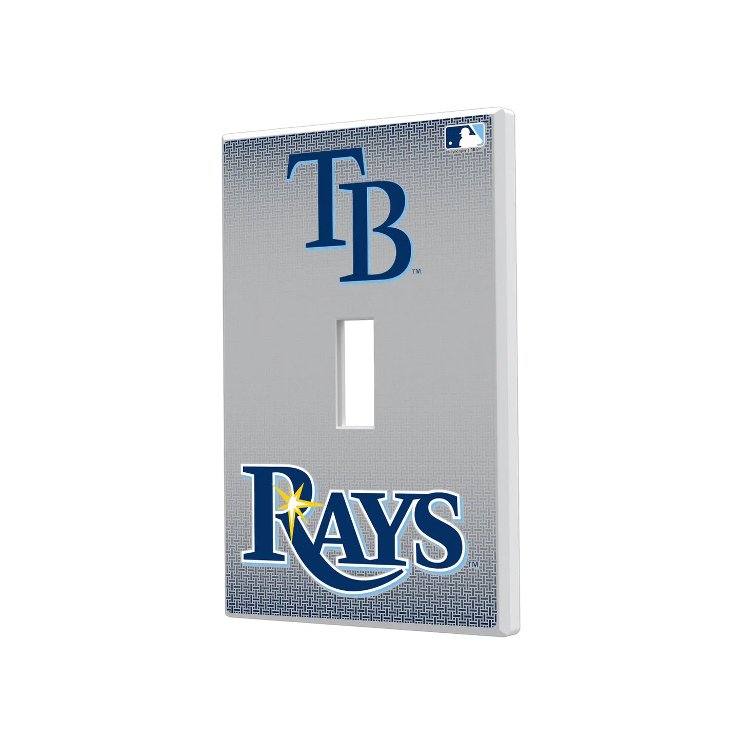 Tampa Bay Rays Linen Hidden-Screw Light Switch Plate