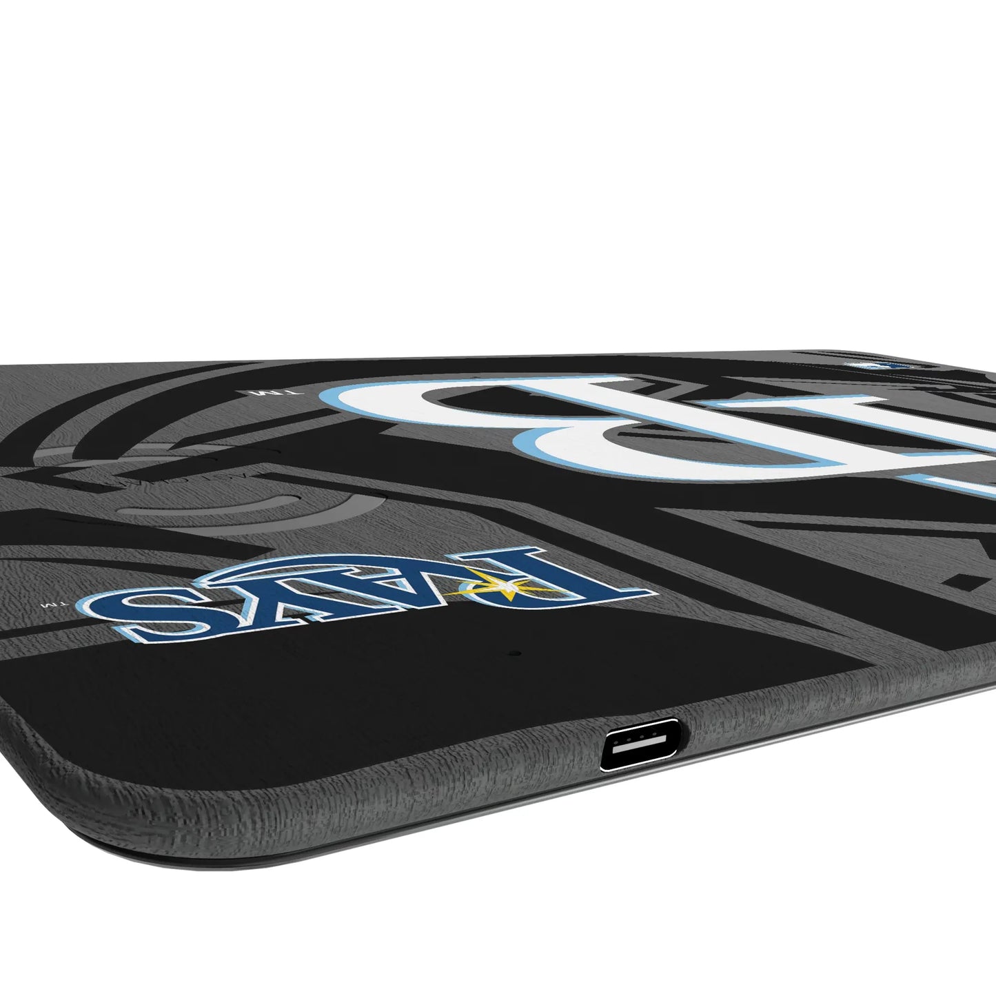 Tampa Bay Rays Monocolor Tilt 15-Watt Wireless Charger and Mouse Pad
