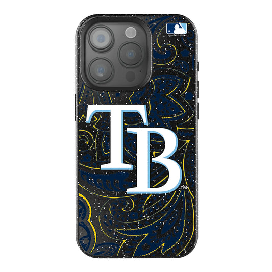 Tampa Bay Rays Paisley Black Bling Phone Case for Apple iPhone