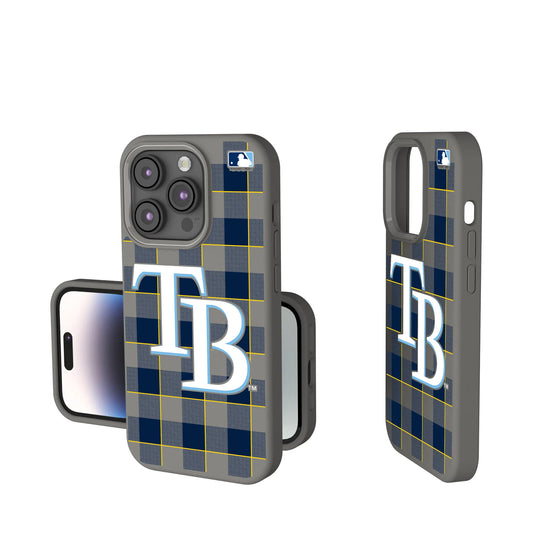 Tampa Bay Rays Plaid Soft Touch Phone Case for Apple iPhone