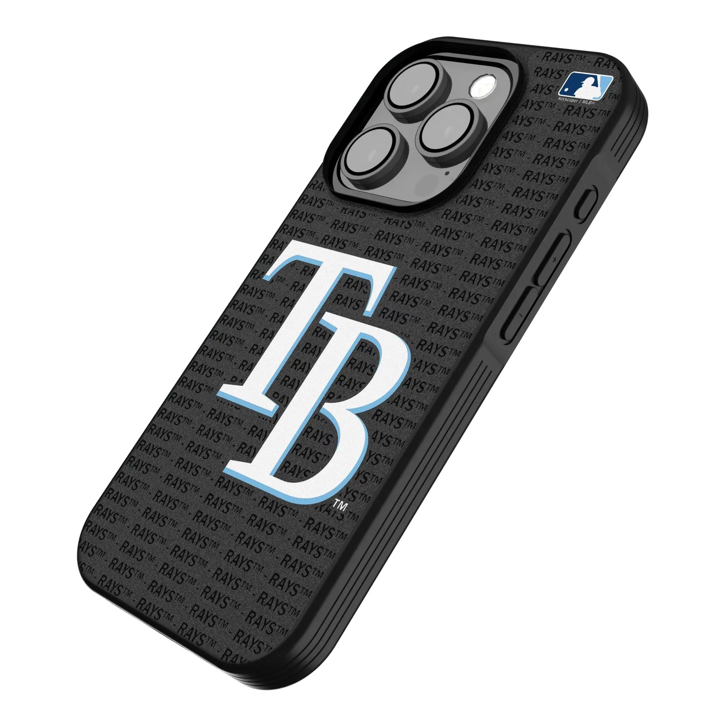 Tampa Bay Rays Text Backdrop Bump Phone Case for Apple iPhone