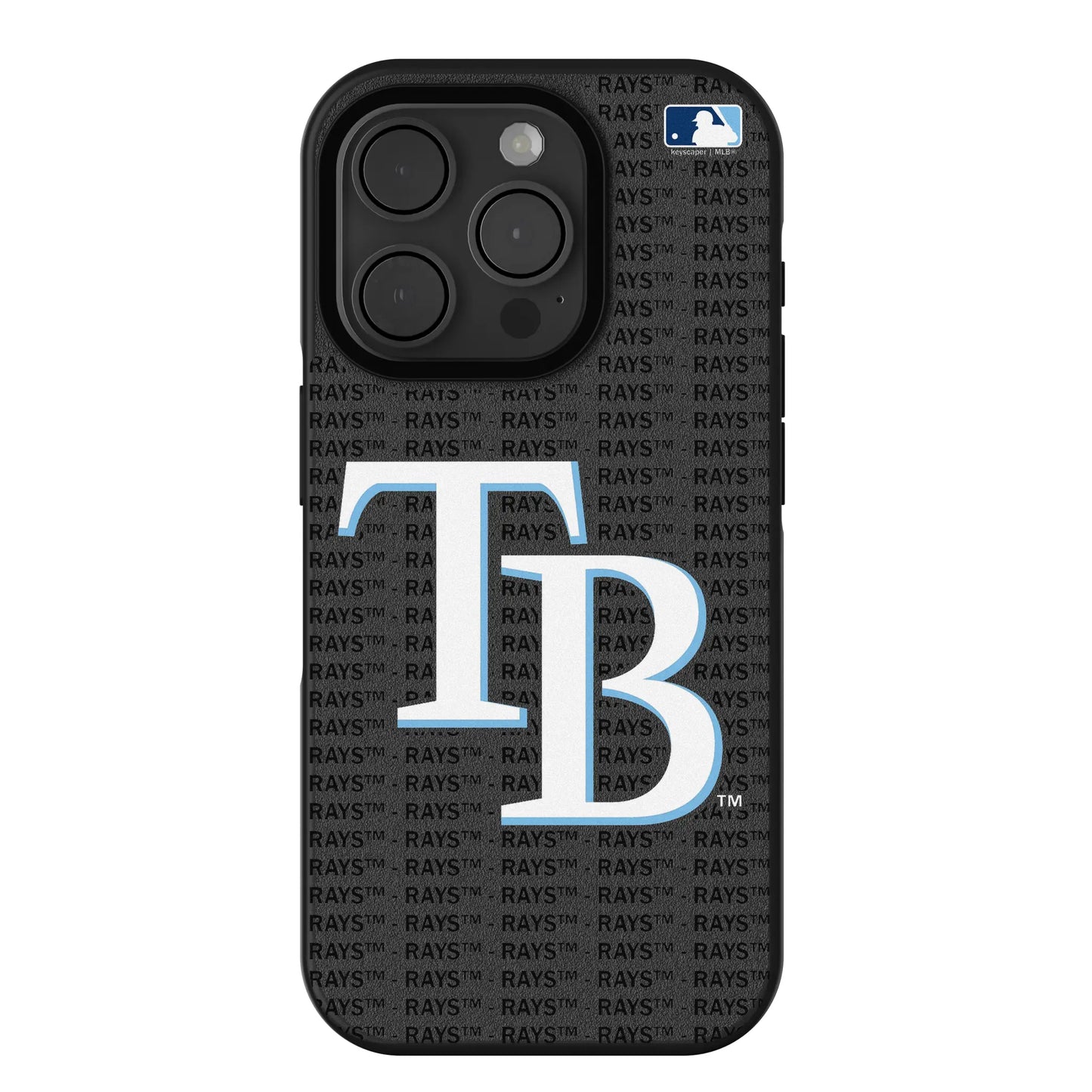 Tampa Bay Rays Text Backdrop Bump Phone Case for Apple iPhone