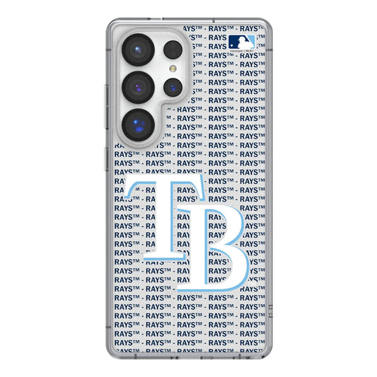 Tampa Bay Rays Text Backdrop Clear Phone Case for Samsung Galaxy