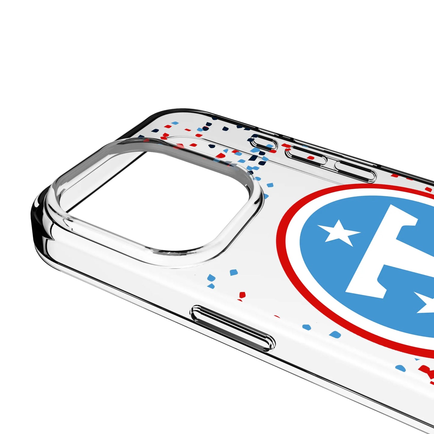 Tennessee Titans Confetti Clear Phone Case for Apple iPhone