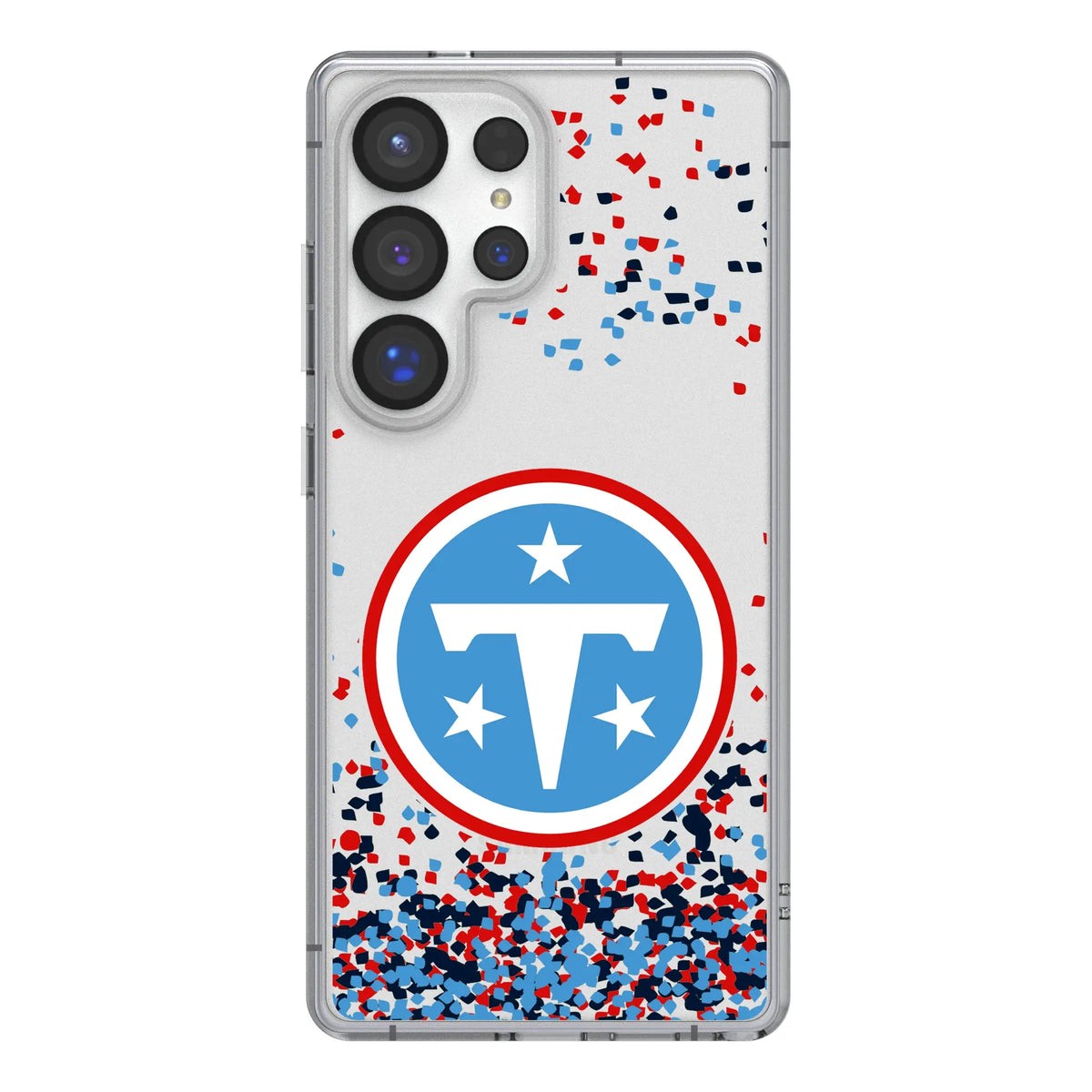 Tennessee Titans Confetti Clear Phone Case for Samsung Galaxy