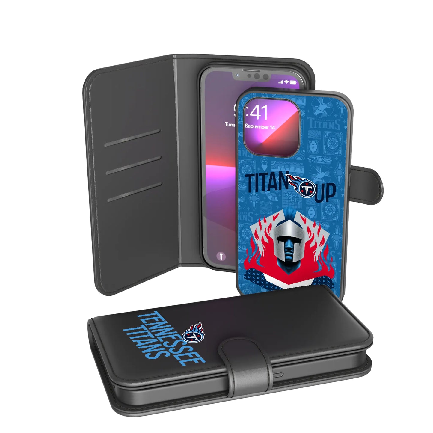 Tennessee Titans Deco Wallet Phone Case for Apple iPhone