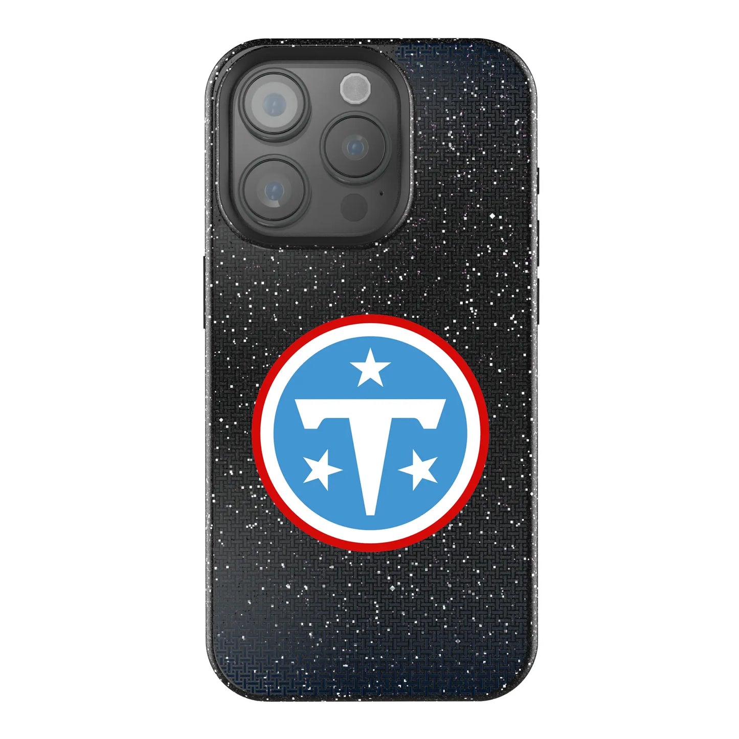 Tennessee Titans Linen Black Bling Phone Case for Apple iPhone