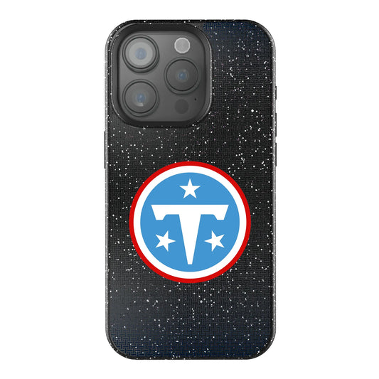 Tennessee Titans Linen Black Bling Phone Case for Apple iPhone