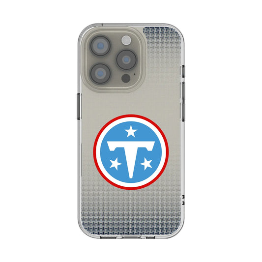 Tennessee Titans Linen Clear Phone Case for Apple iPhone