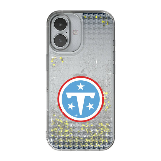 Tennessee Titans Linen Glitter Phone Case for Apple iPhone