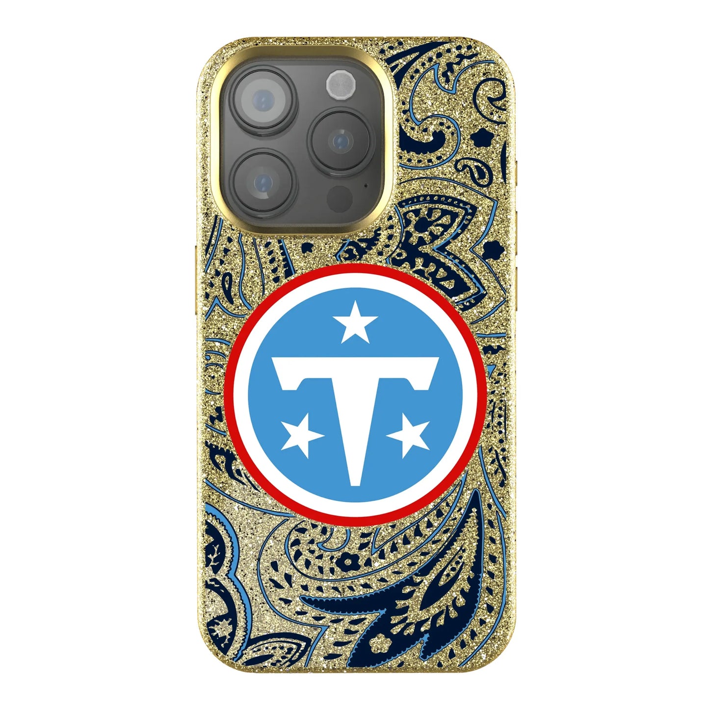 Tennessee Titans Paisley Bling Phone Case for Apple iPhone