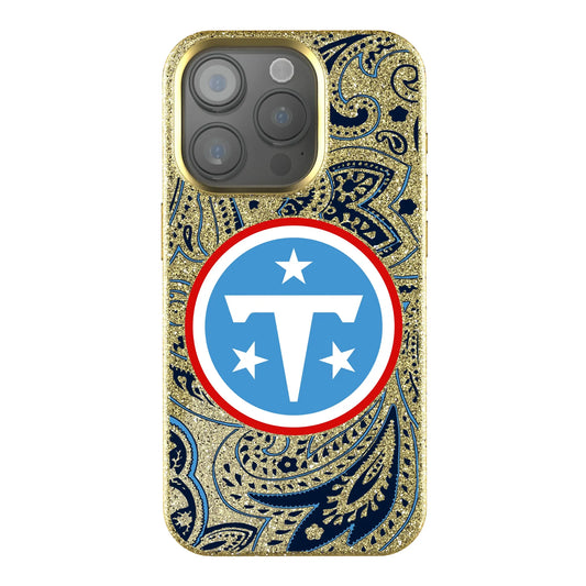 Tennessee Titans Paisley Bling Phone Case for Apple iPhone