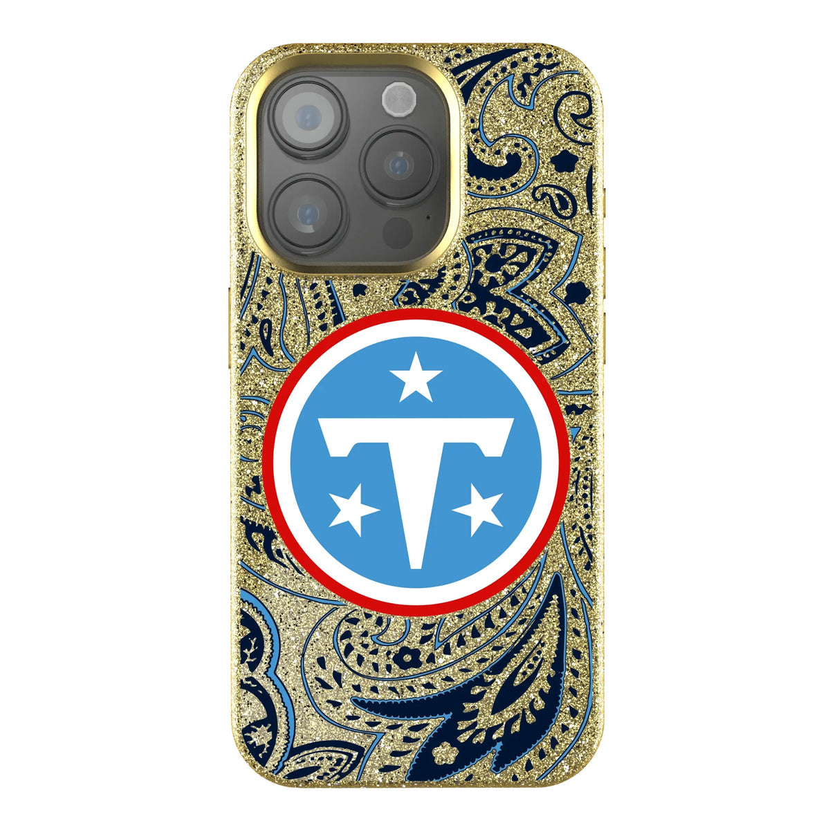 Tennessee Titans Paisley Bling Phone Case for Apple iPhone