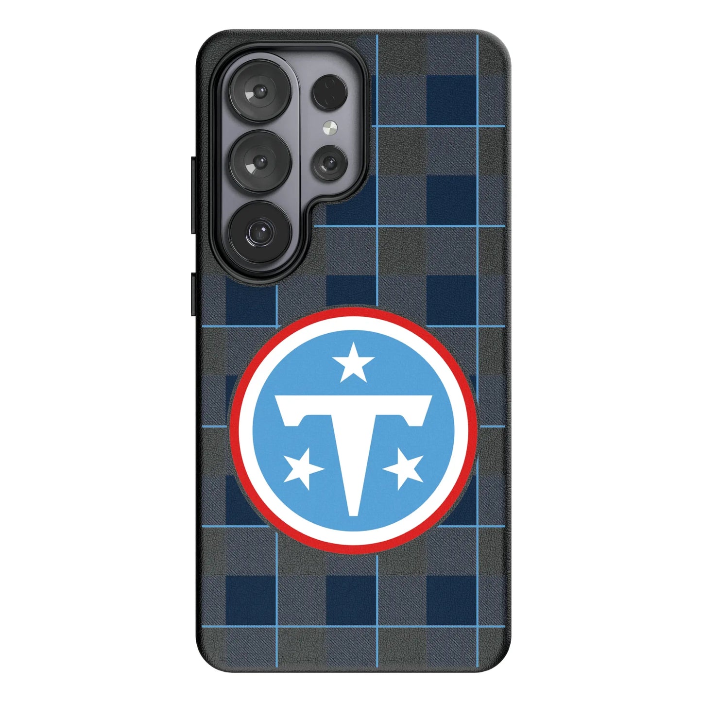 Tennessee Titans Plaid MagSafe Compatible Phone Case for Samsung Galaxy