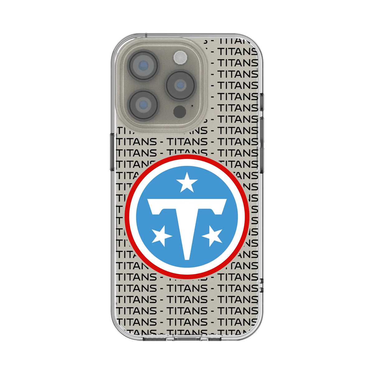 Tennessee Titans Text Backdrop Clear Phone Case for Apple iPhone