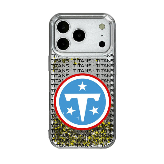 Tennessee Titans Text Backdrop Glitter Phone Case for Apple iPhone