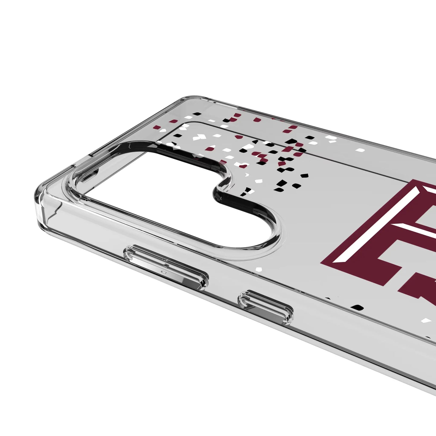 Texas A&M University Aggies Confetti Clear Phone Case for Samsung Galaxy