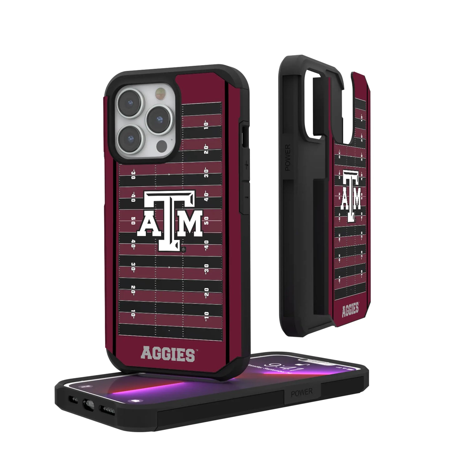 Texas A&M University Aggies Field Rugged Phone Case for Apple iPhone