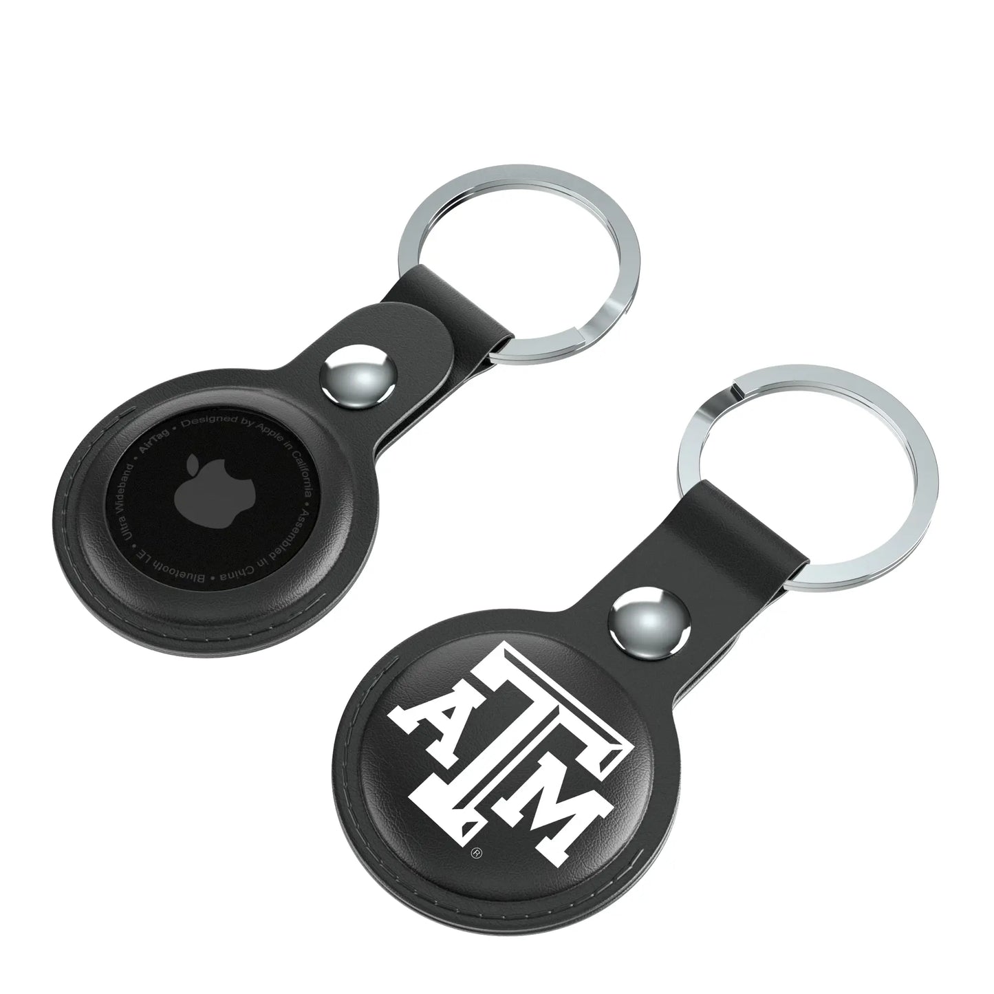 Texas A&M University Aggies Insignia Black Airtag Holder 2-Pack