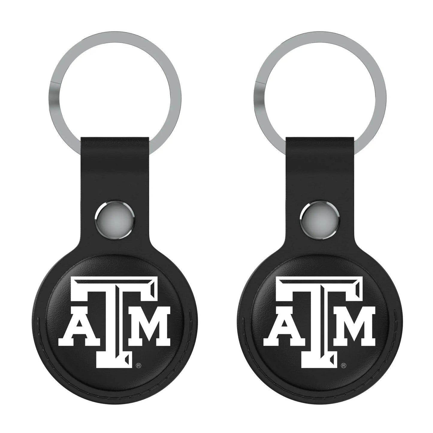 Texas A&M University Aggies Insignia Black Airtag Holder 2-Pack