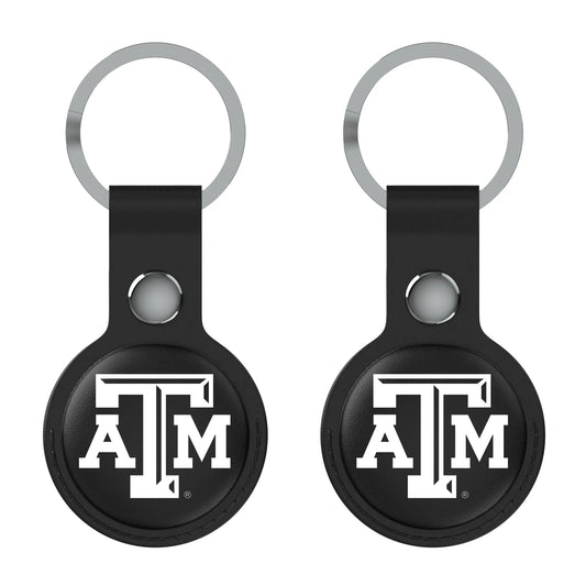 Texas A&M University Aggies Insignia Black Airtag Holder 2-Pack