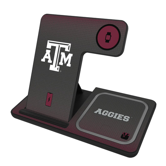 Texas A&M University Aggies Linen 3 in 1 Charging Station