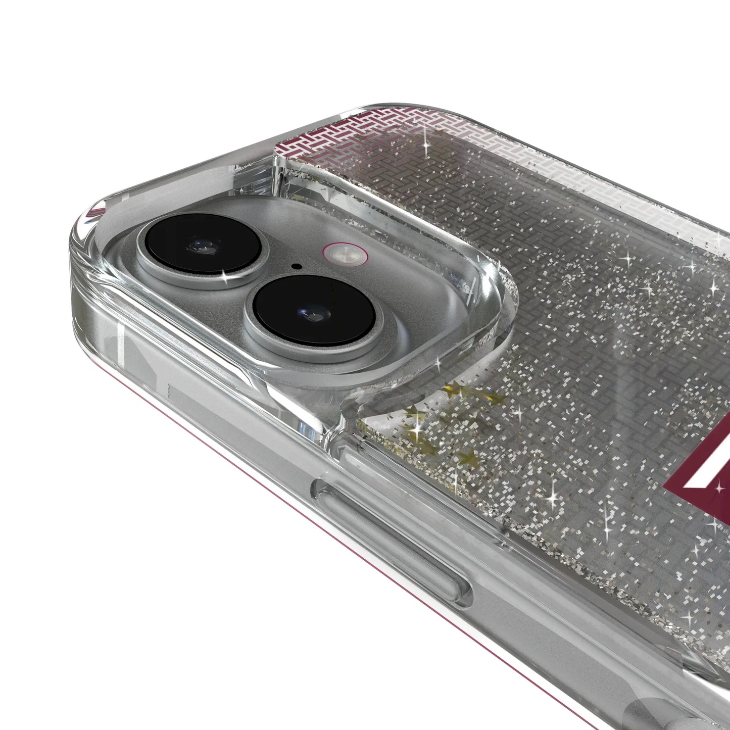 Texas A&M University Aggies Linen Glitter Phone Case for Apple iPhone