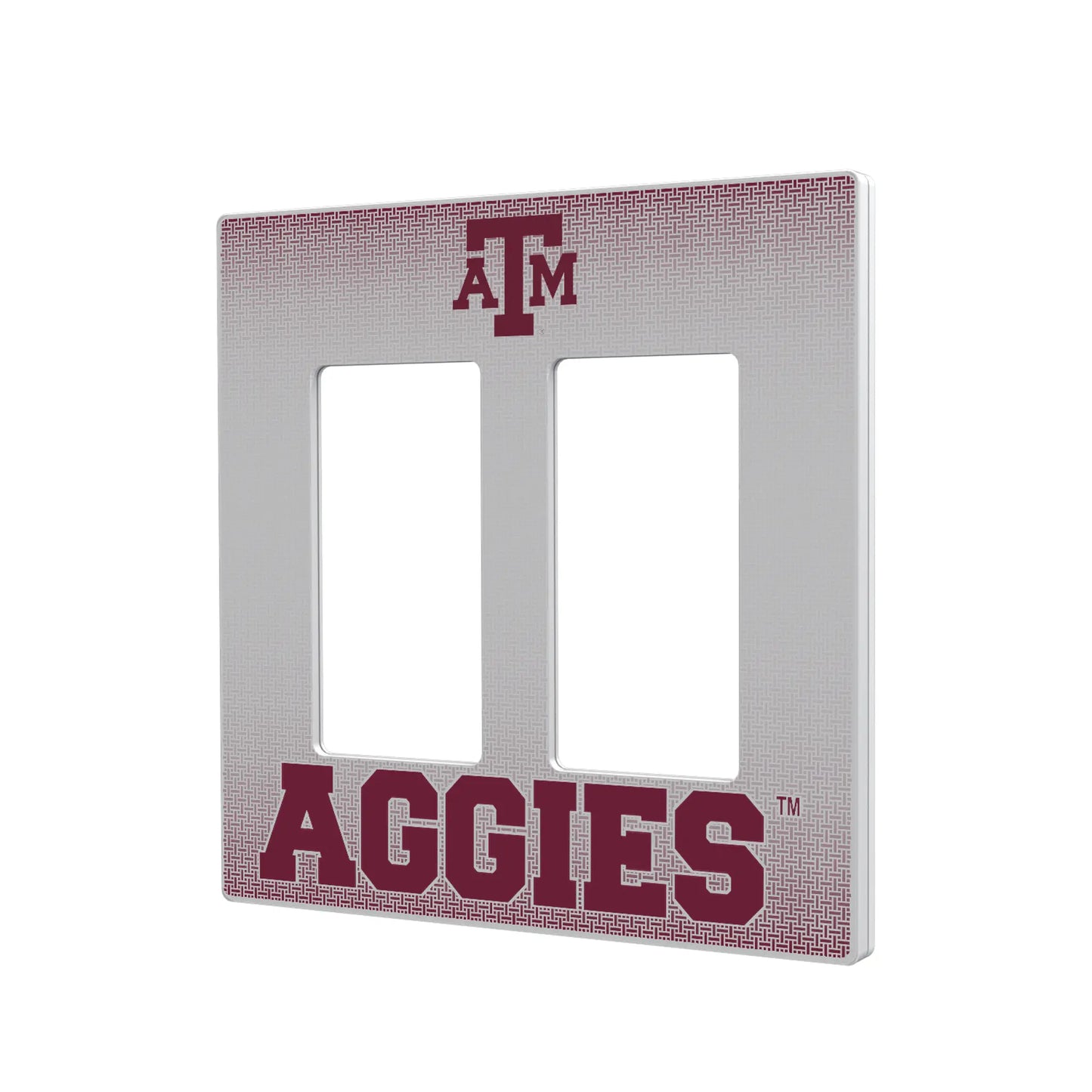Texas A&M University Aggies Linen Hidden-Screw Light Switch Plate