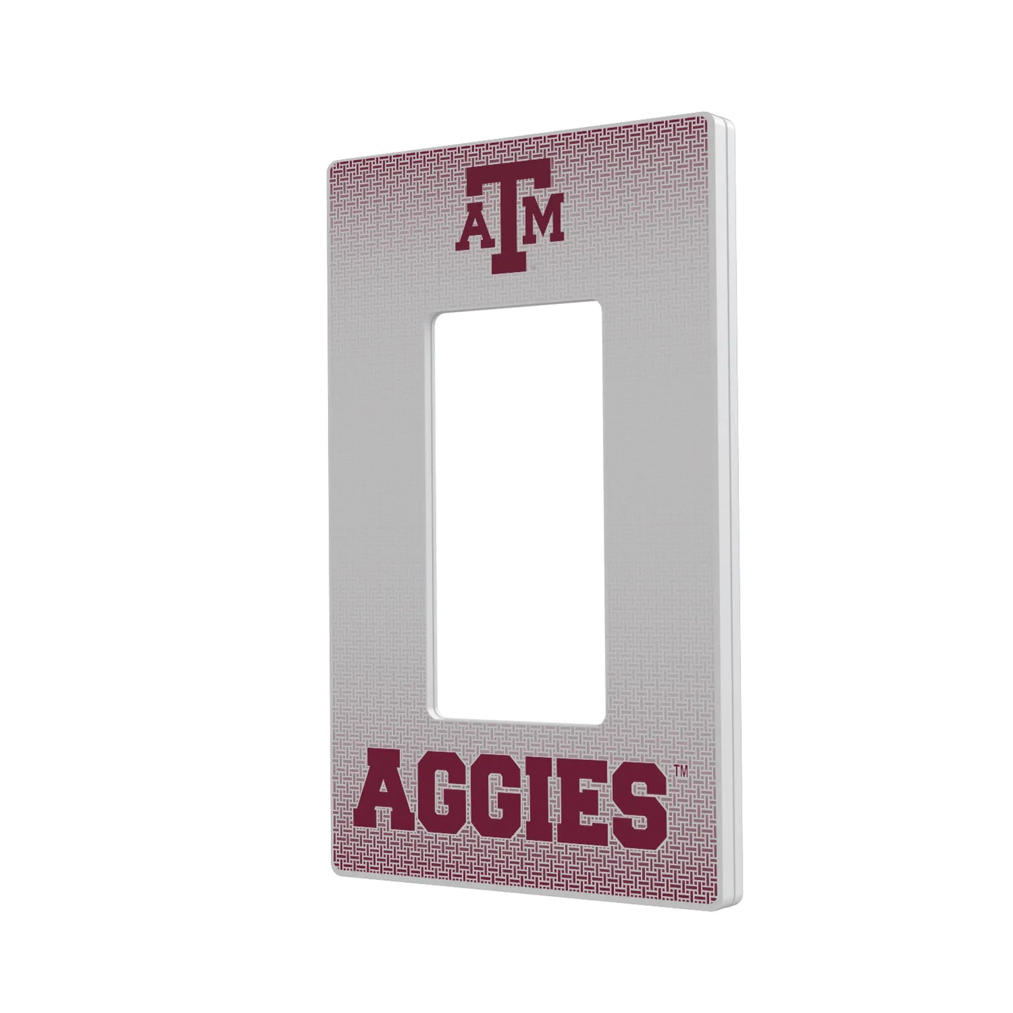 Texas A&M University Aggies Linen Hidden-Screw Light Switch Plate