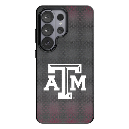 Texas A&M University Aggies Linen MagSafe Compatible Phone Case for Samsung Galaxy