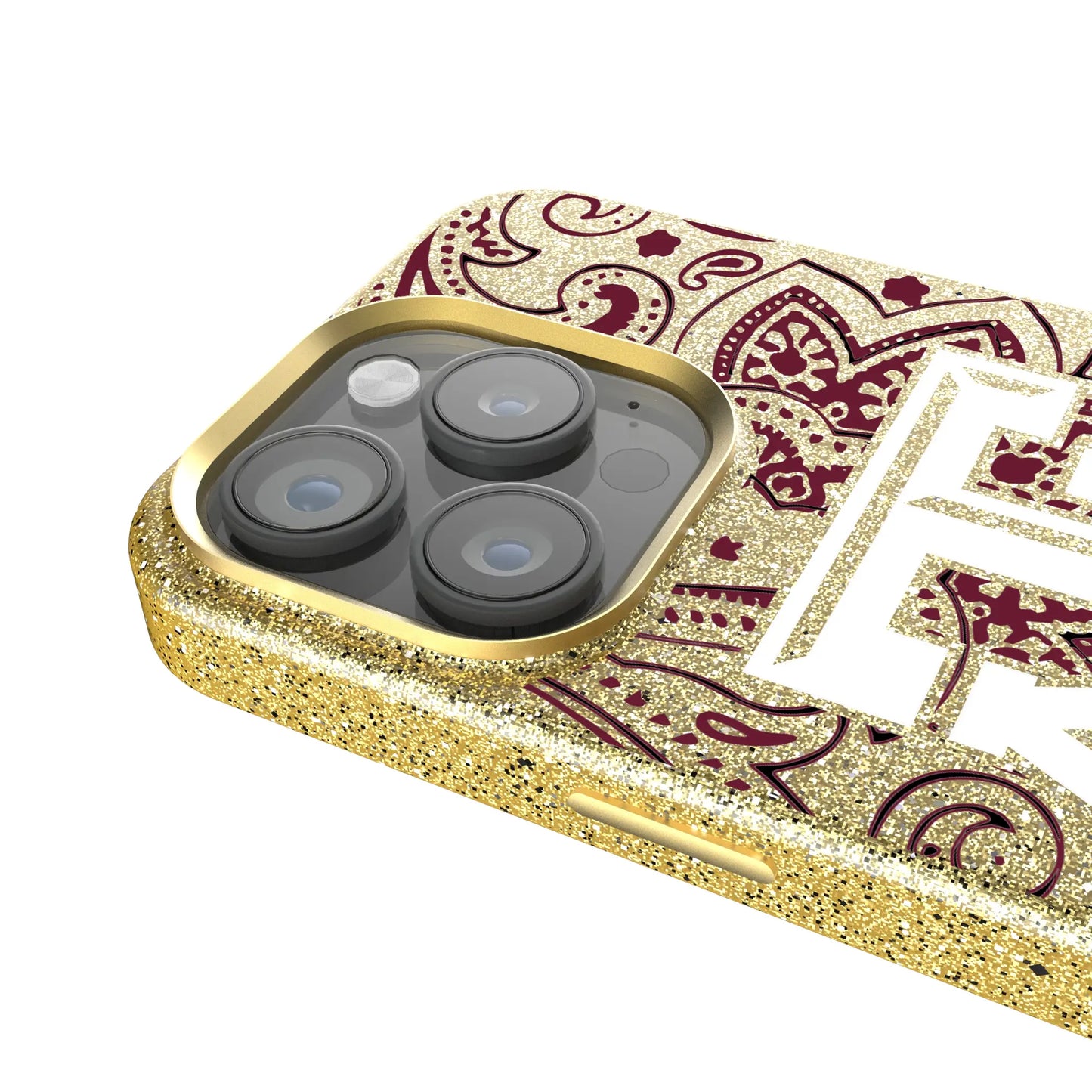 Texas A&M University Aggies Paisley Bling Phone Case for Apple iPhone