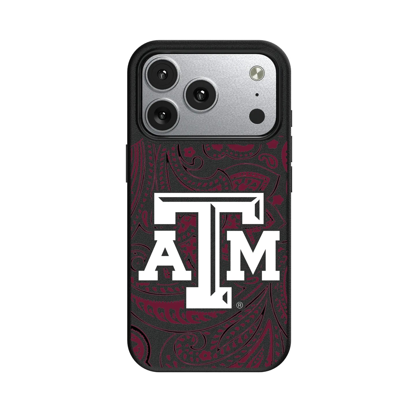Texas A&M University Aggies Paisley MagSafe Compatible Phone Case for Apple iPhone