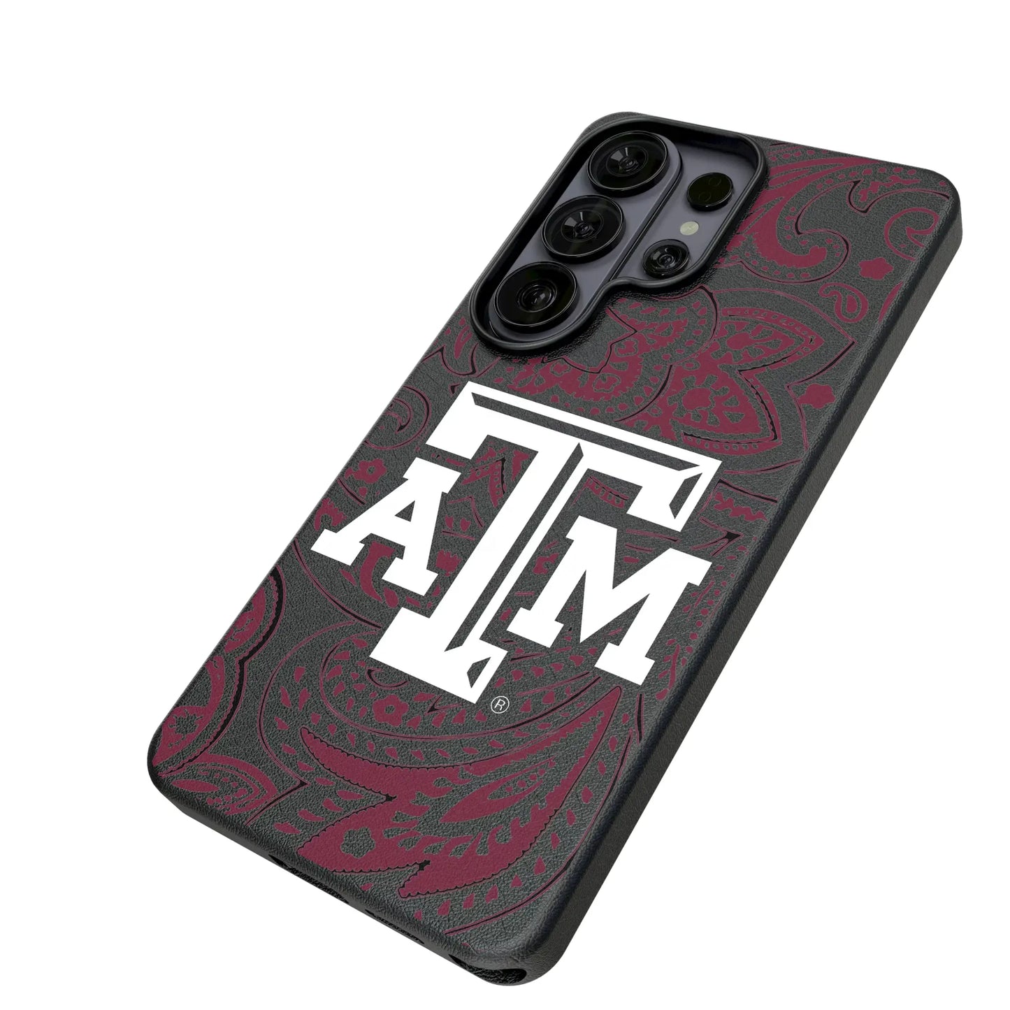 Texas A&M University Aggies Paisley MagSafe Compatible Phone Case for Samsung Galaxy