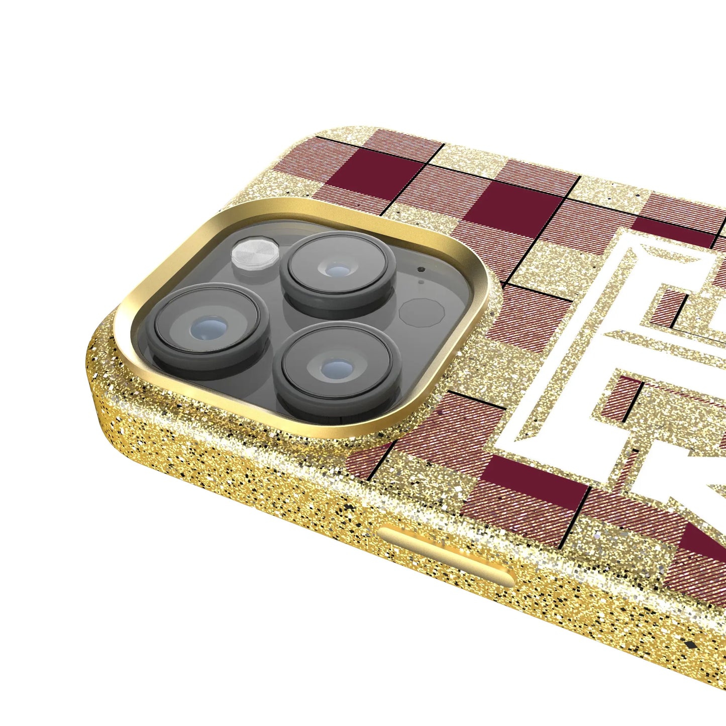 Texas A&M University Aggies Plaid Bling Phone Case for Apple iPhone