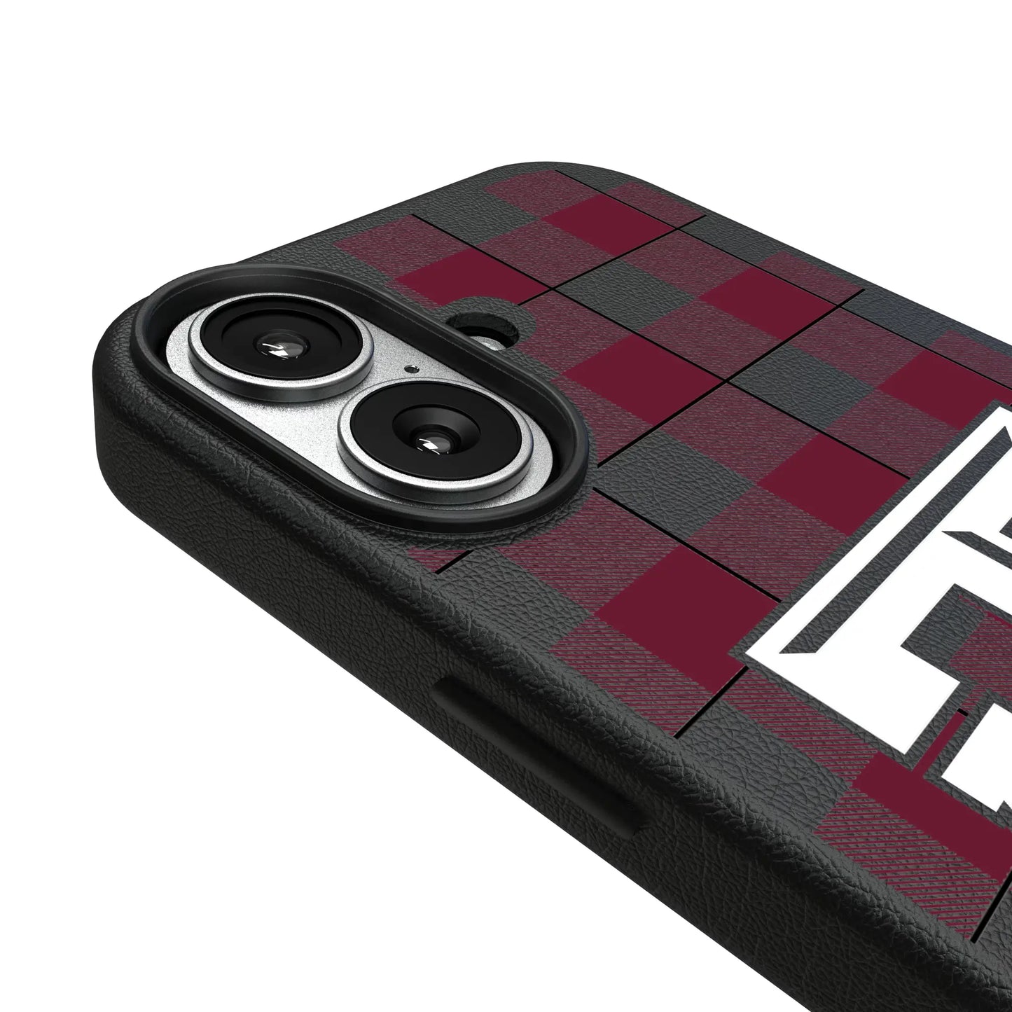 Texas A&M University Aggies Plaid MagSafe Compatible Phone Case for Apple iPhone