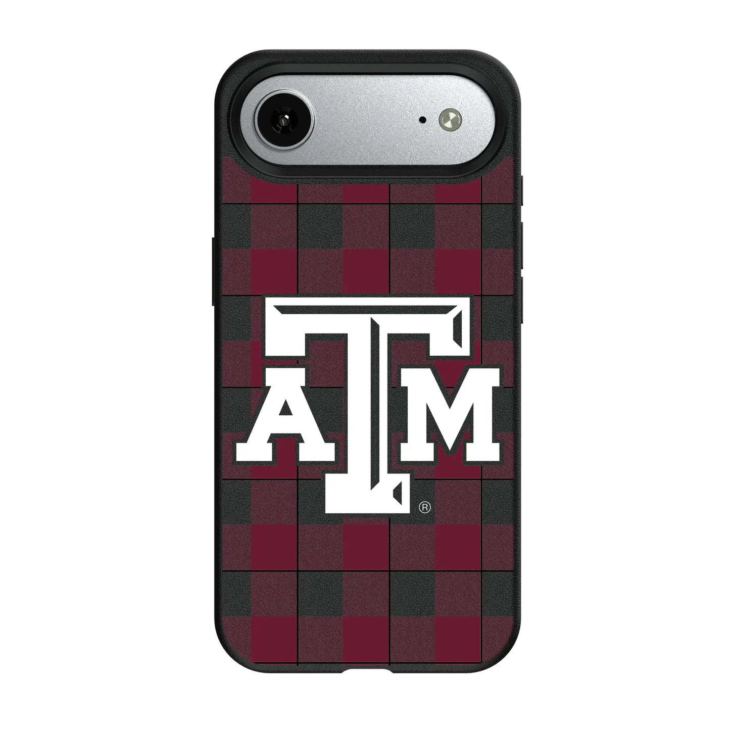 Texas A&M University Aggies Plaid MagSafe Compatible Phone Case for Apple iPhone