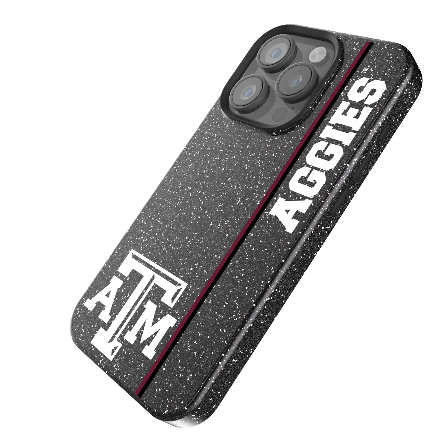 Texas A&M University Aggies Sidebar Black Bling Phone Case for Apple iPhone