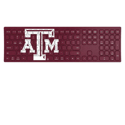 Texas A&M University Aggies Solid Curved Wireless Keyboard