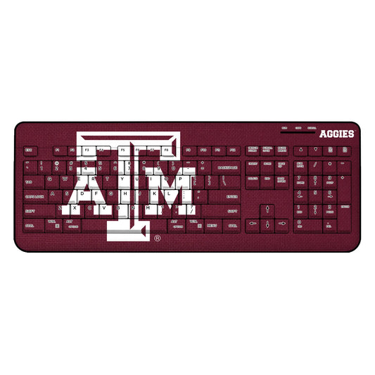 Texas A&M University Aggies Solid Wireless USB Keyboard