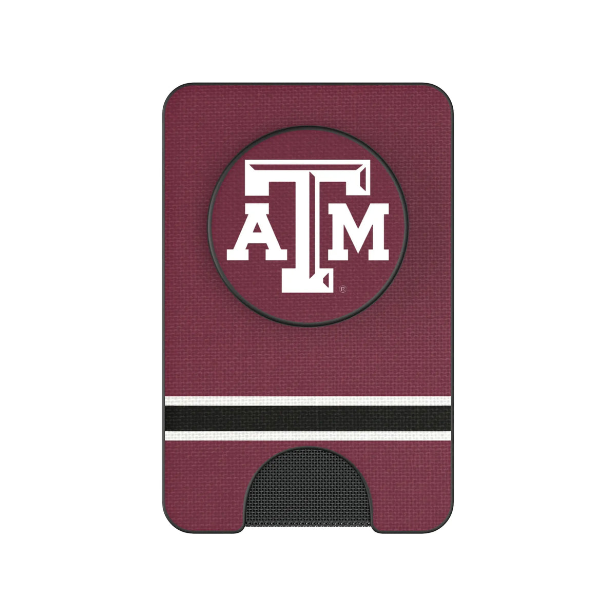Texas A&M University Aggies Stripe PopSockets MagSafe-Compatible PopWallet+