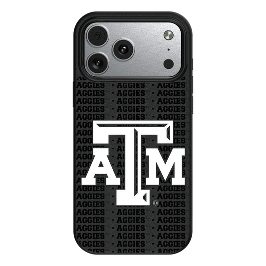 Texas A&M University Aggies Text Backdrop MagSafe Compatible Phone Case for Apple iPhone