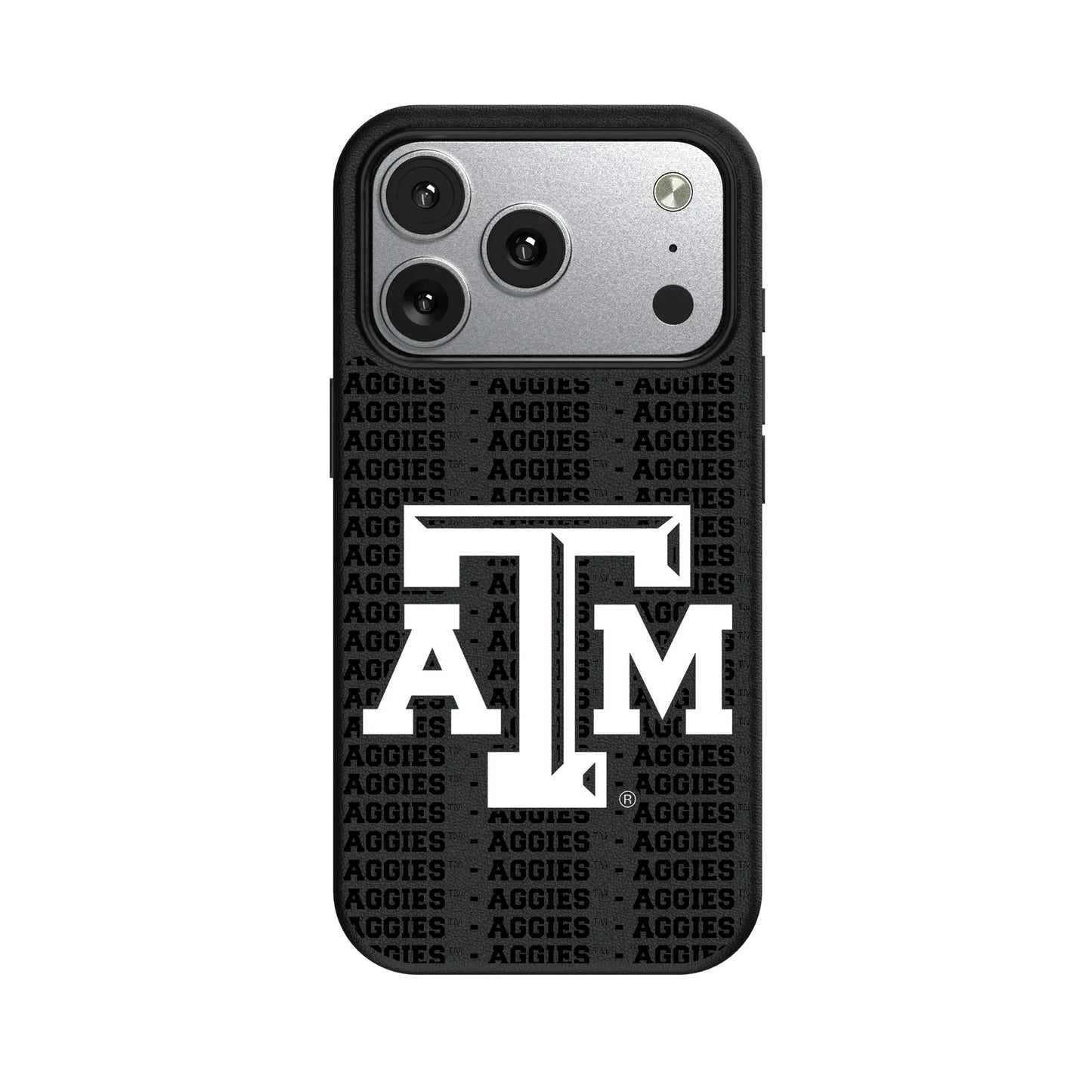 Texas A&M University Aggies Text Backdrop MagSafe Compatible Phone Case for Apple iPhone