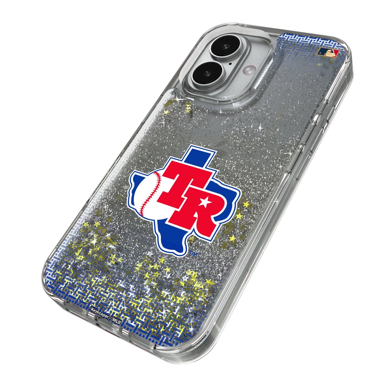 Texas Rangers 1981-1983 - Cooperstown Collection Linen Glitter Phone Case for Apple iPhone