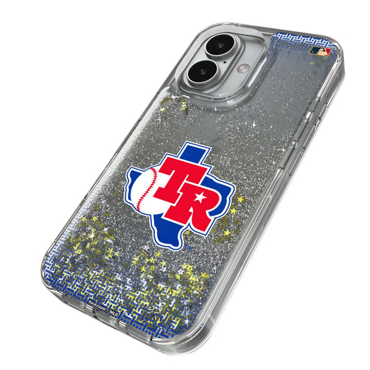Texas Rangers 1981-1983 - Cooperstown Collection Linen Glitter Phone Case for Apple iPhone