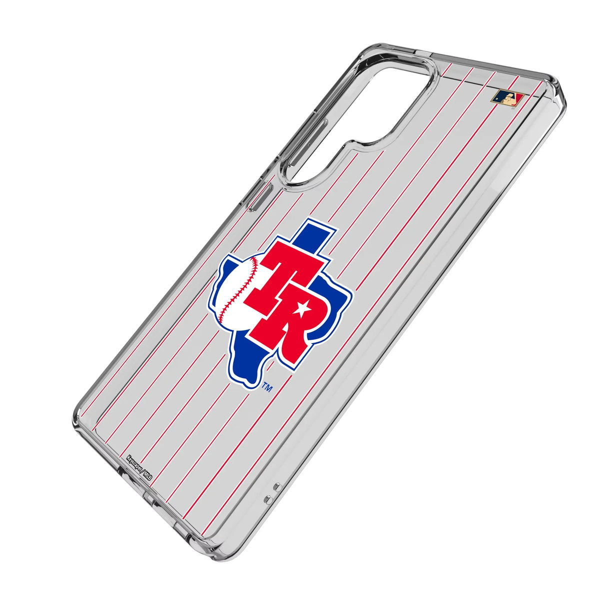 Texas Rangers 1981-1983 - Cooperstown Collection Pinstripe Clear Phone Case for Samsung Galaxy