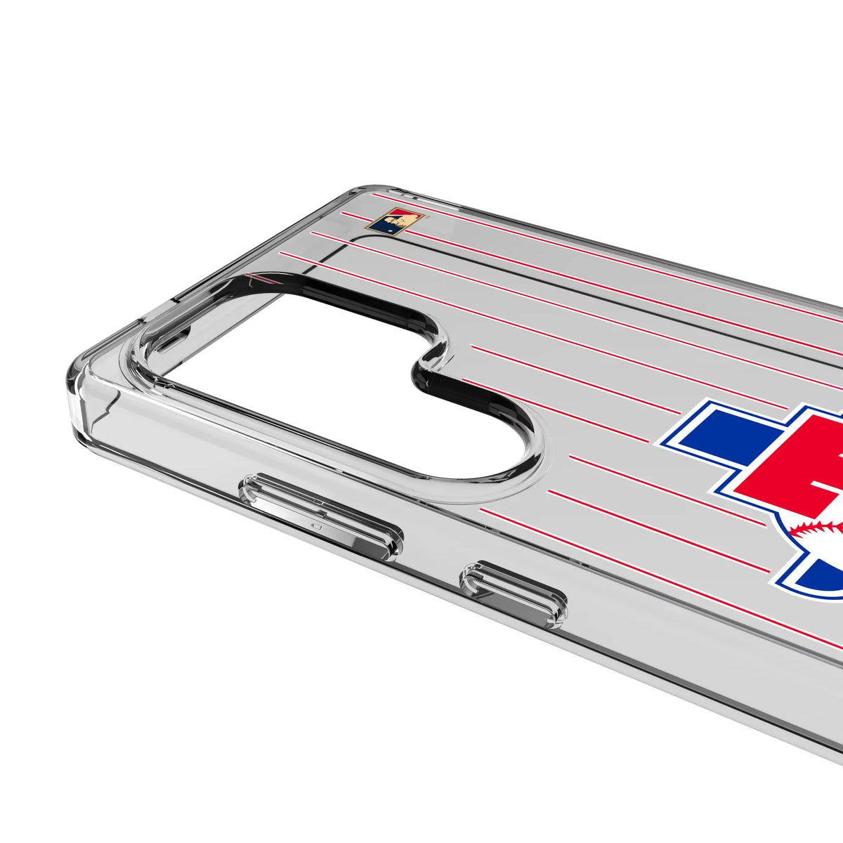 Texas Rangers 1981-1983 - Cooperstown Collection Pinstripe Clear Phone Case for Samsung Galaxy